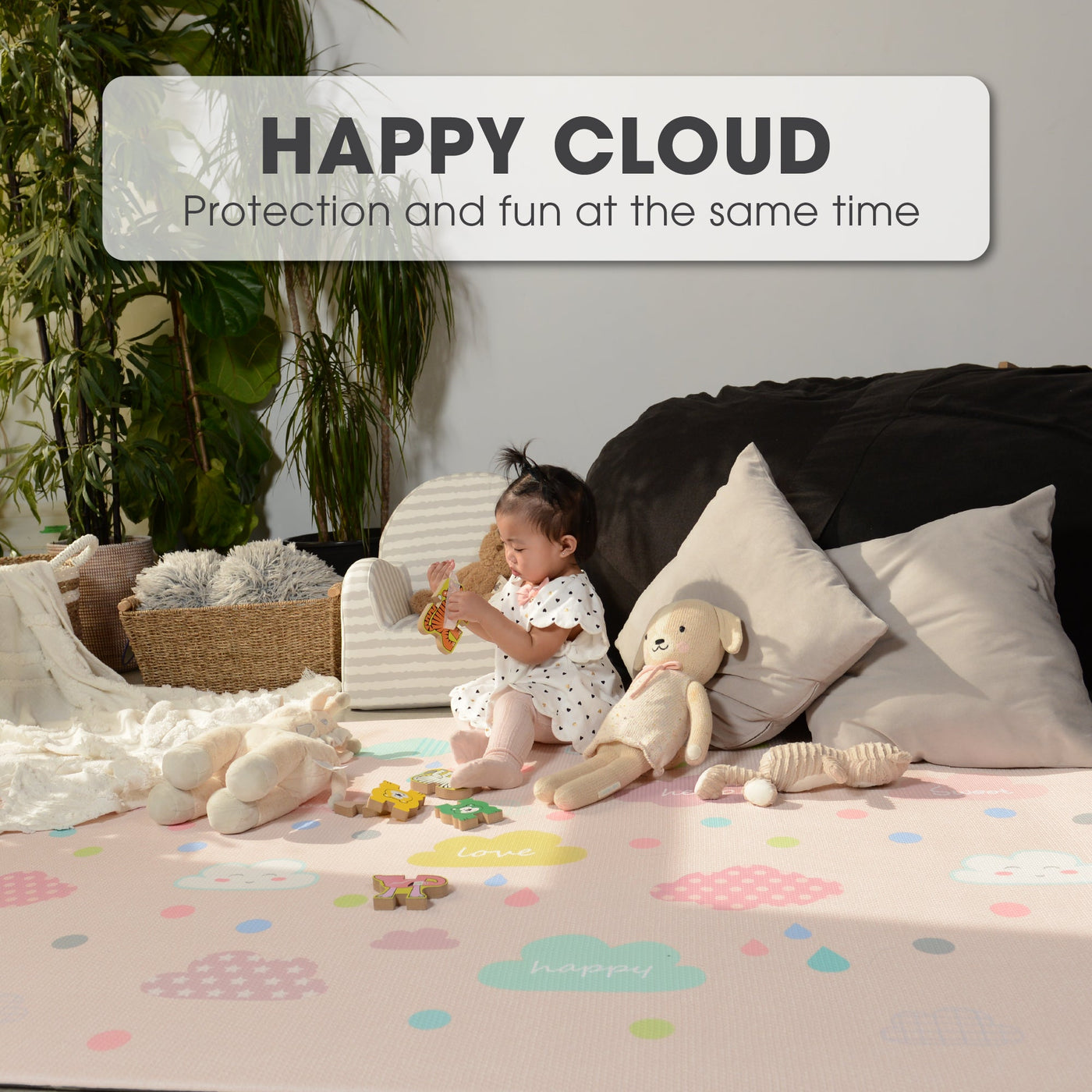 Baby Care Playmat - Happy Cloud - Large