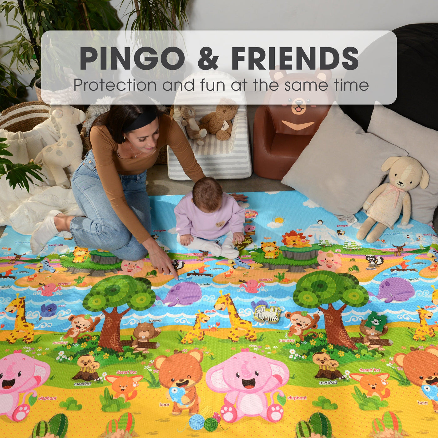 Baby Care Playmat - Pingko & Friends