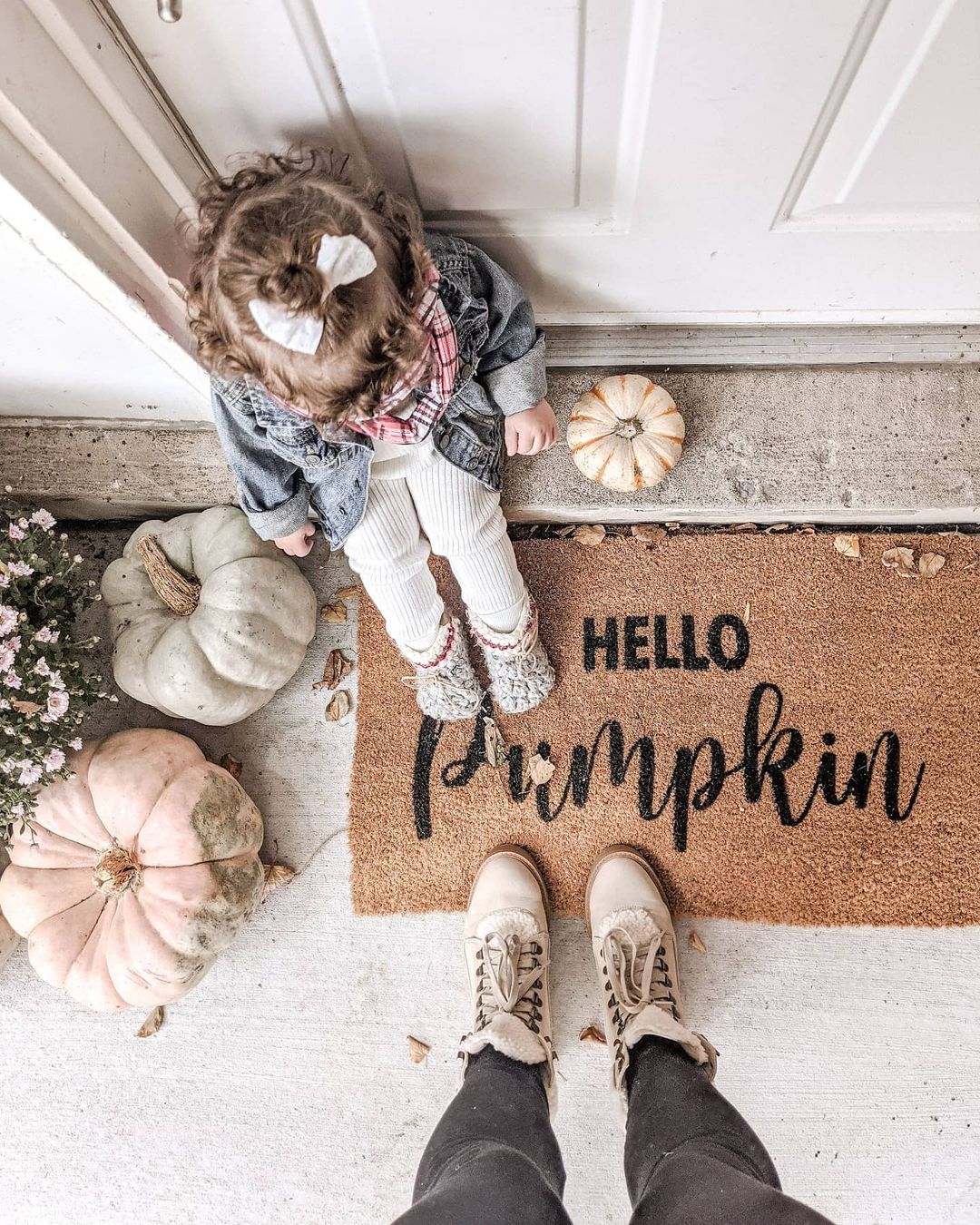 Hello Pumpkin Coir Doormat