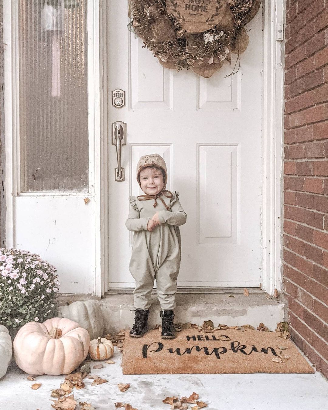 Hello Pumpkin Coir Doormat