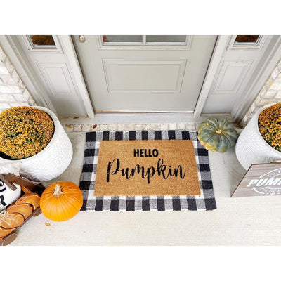 Hello Pumpkin Coir Doormat