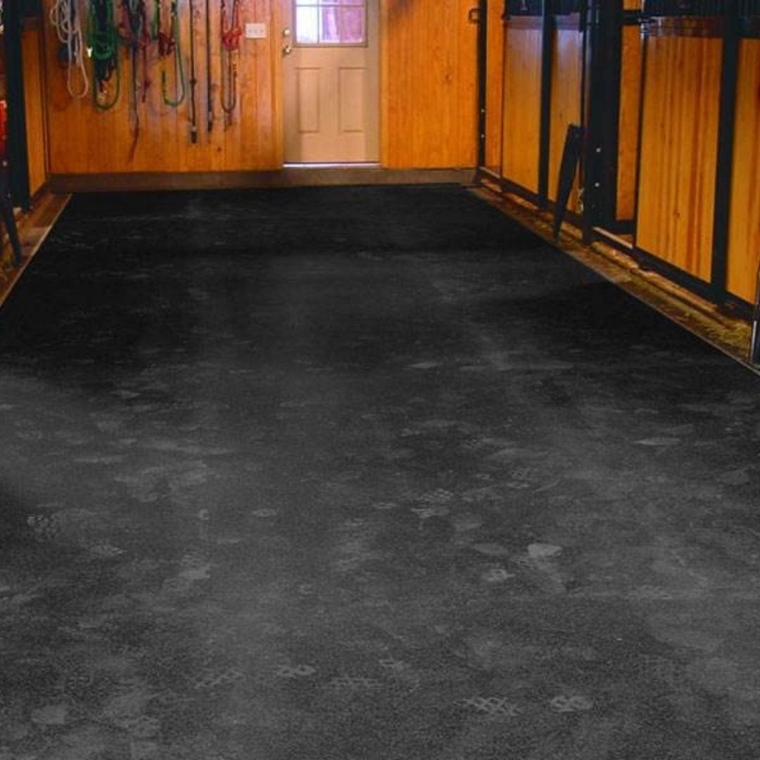 Re-Vulcanized Rubber Stall Mats - Straight Edge