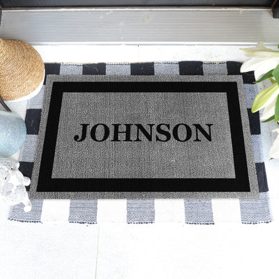 Decor Loop Single Border Personalized Doormats