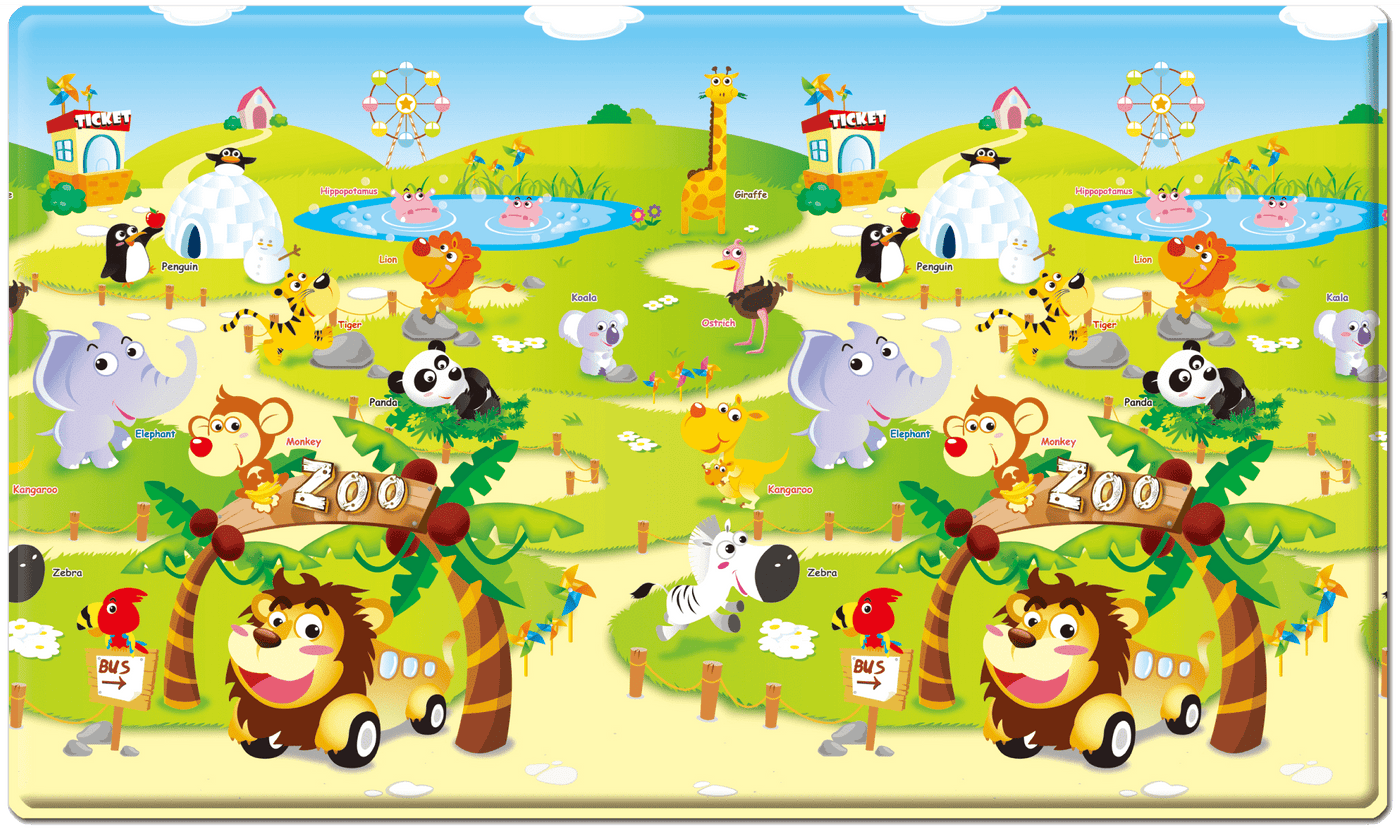 Dwinguler Playmat - Zoo - Large Front