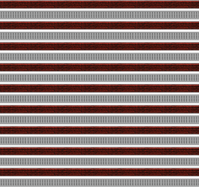 Top Clean Trend Aluminum Entrance Matting - 22mm with Ribbed Carpet & Cassette Brush