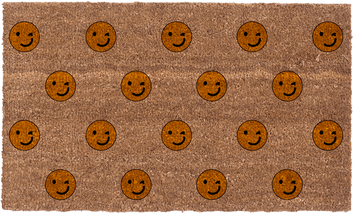 Smiley Face Emoji | Coco Mats N More