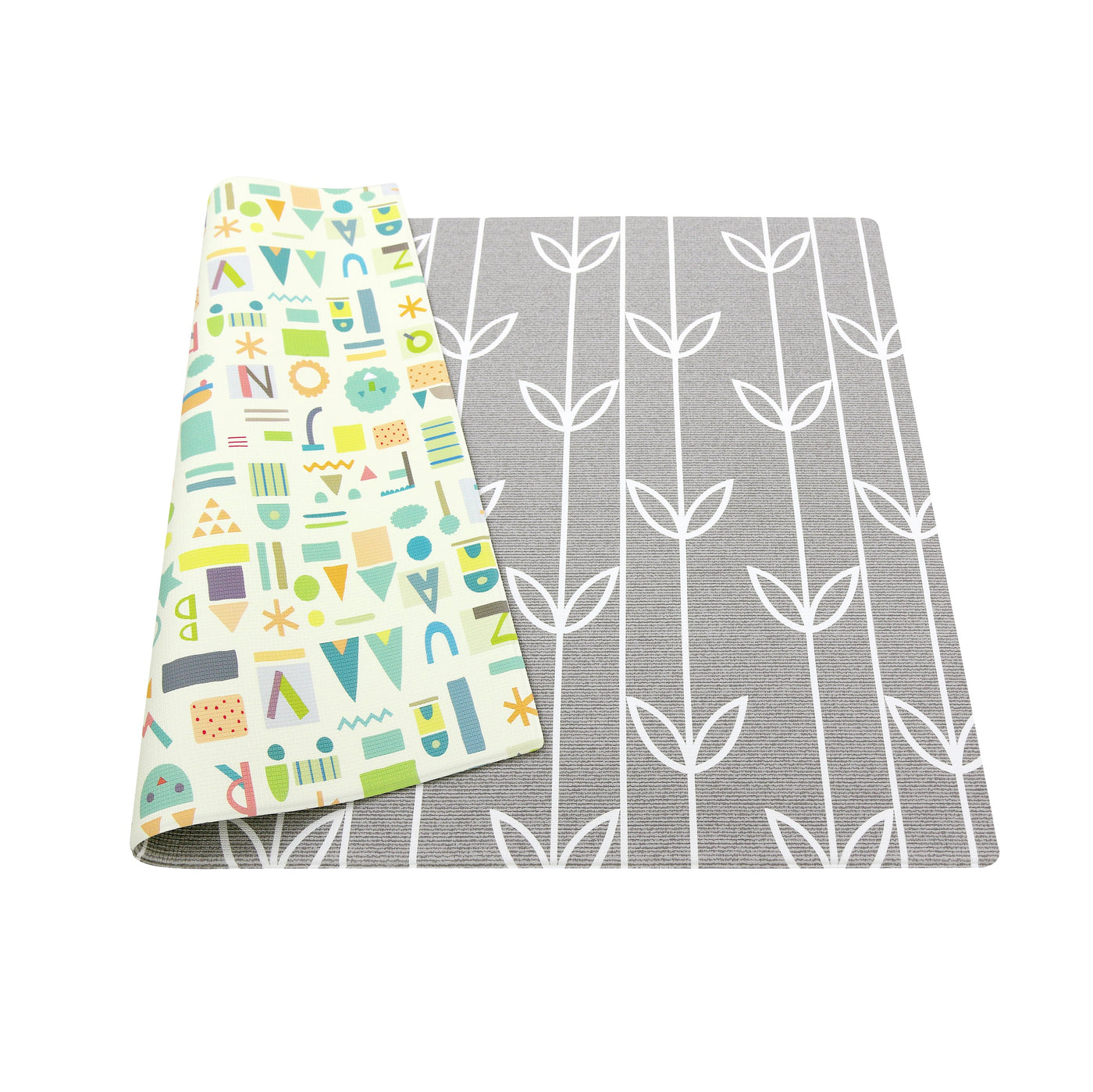 Baby Care Playmat - Sea Petals Grey - Medium