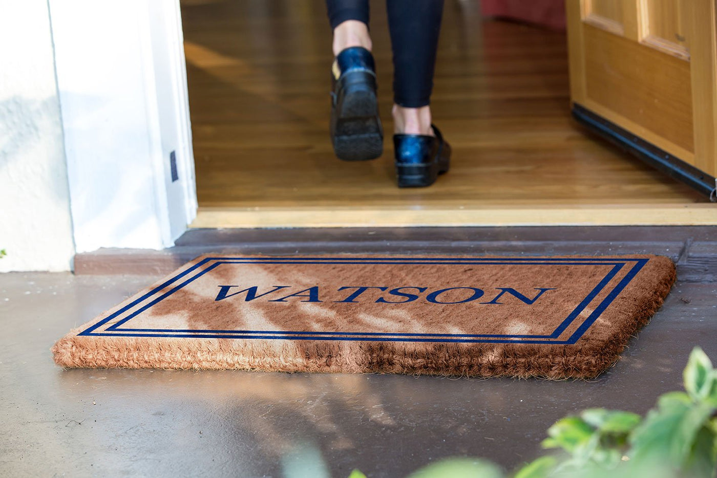 Double Border Personalized Doormats