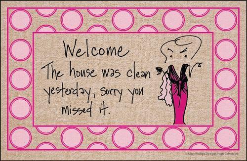 FUNNY DOORMAT - CLEAN YESTERDAY