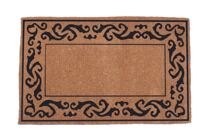 Rolling Scrolls Bordered Coco Doormats