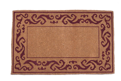 Rolling Scrolls Bordered Coco Doormats