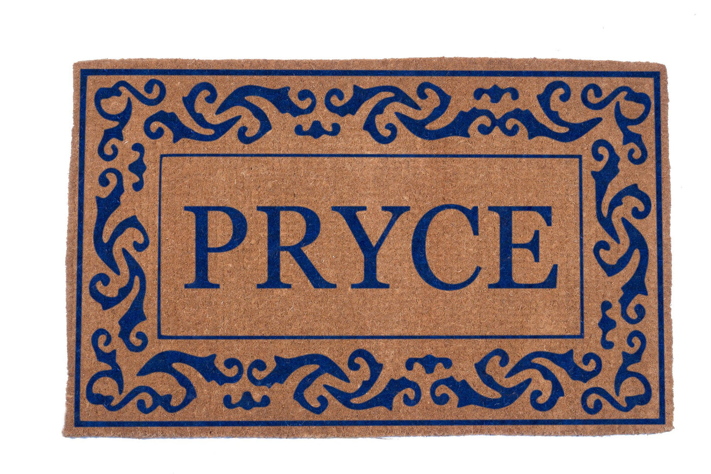 Rolling Scrolls Border Personalized Doormats