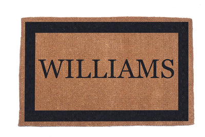 Single Border Personalized Doormats