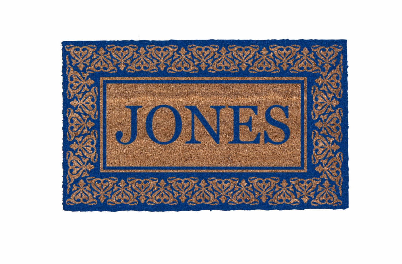 Blooming Hearts Border Personalized Doormats