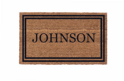 Double Border Personalized Doormats