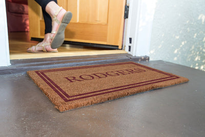 Double Border Personalized Doormats