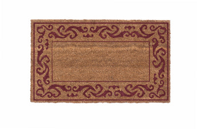 Rolling Scrolls Bordered Coco Doormats