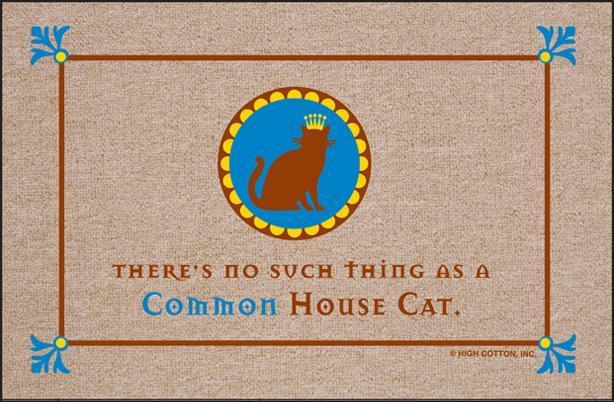 FUNNY 'NO SUCH THING.COMMON HOUSE CAT' DOORMAT